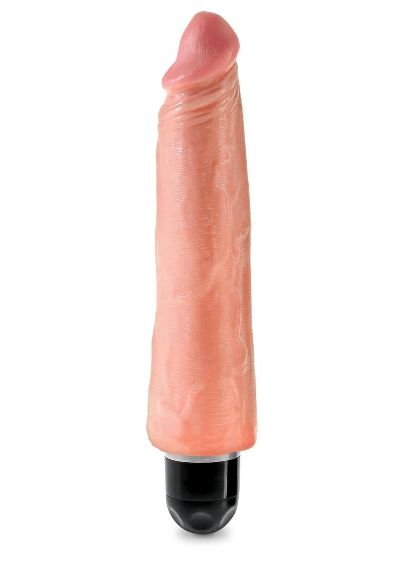 King Cock Vibrating Stiffy Dildo RealDeal Lifelike Skin Waterproof