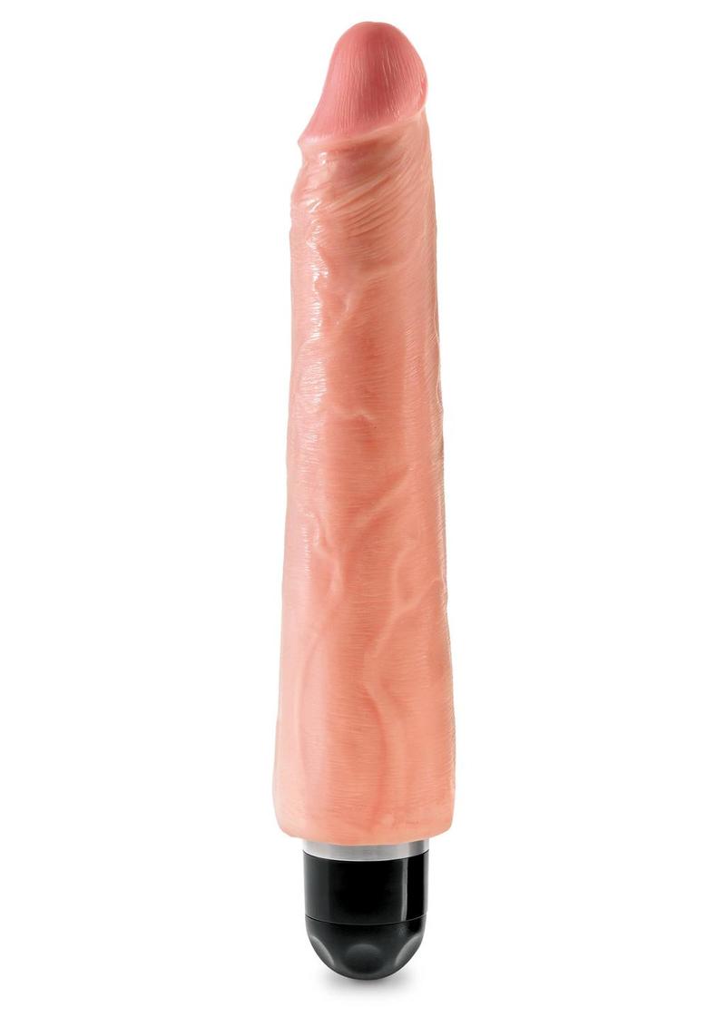 King Cock Vibrating Stiffy Dildo RealDeal Lifelike Skin Waterproof