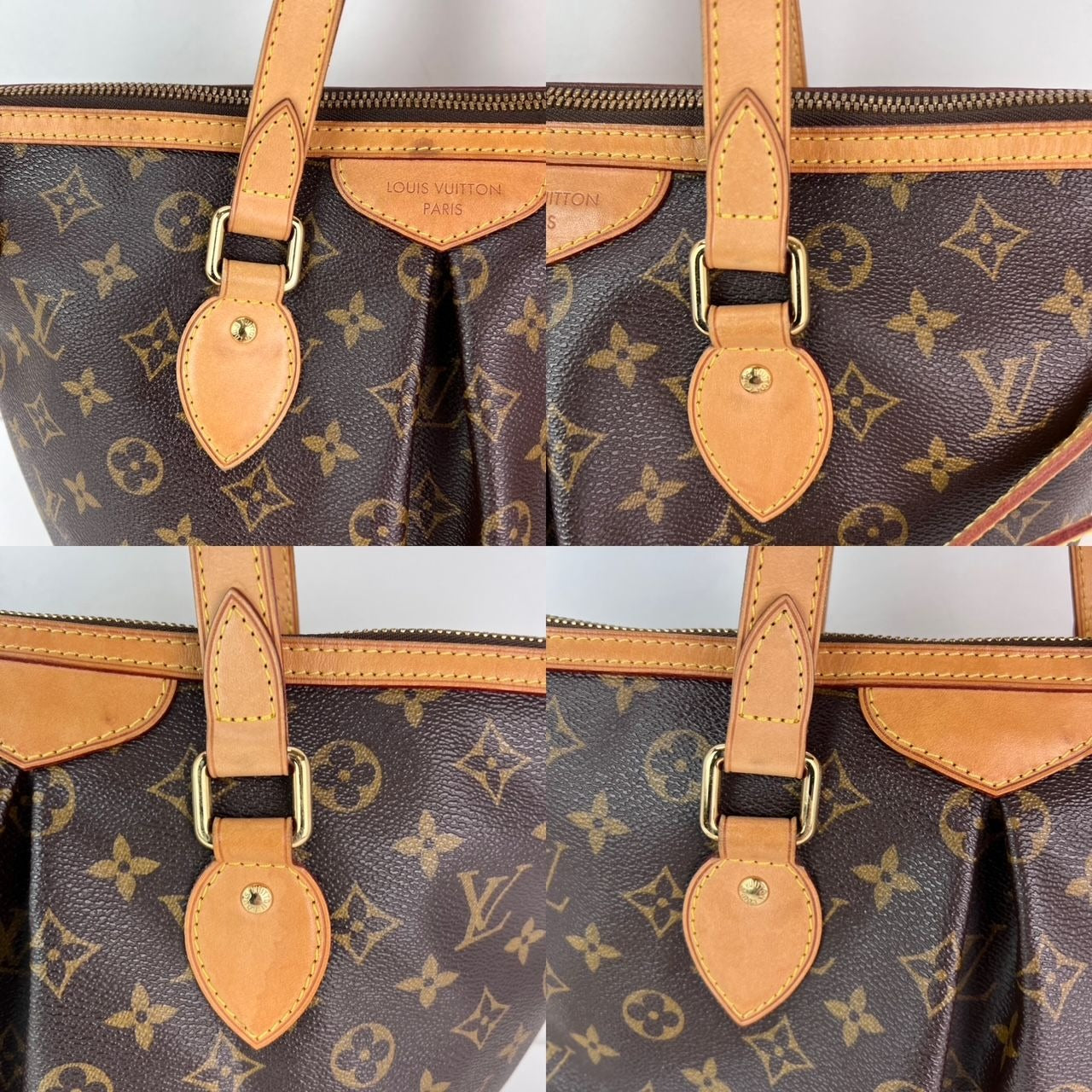 Louis Vuitton Palermo PM Monogram Zippered Tote Bag
