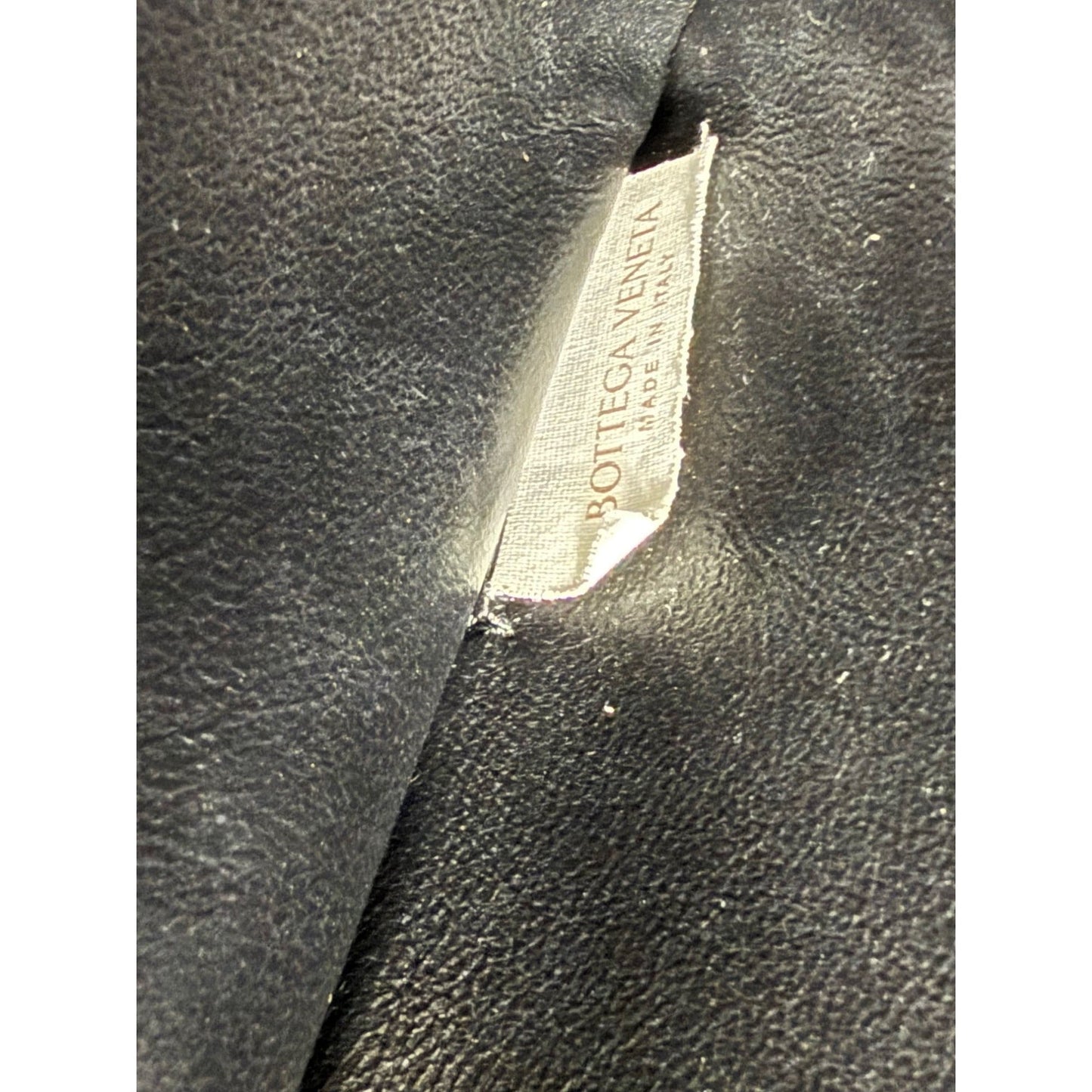 Bottega Veneta Black Leather Maxi Intreciato Document Case Wristlet Clutch Bag