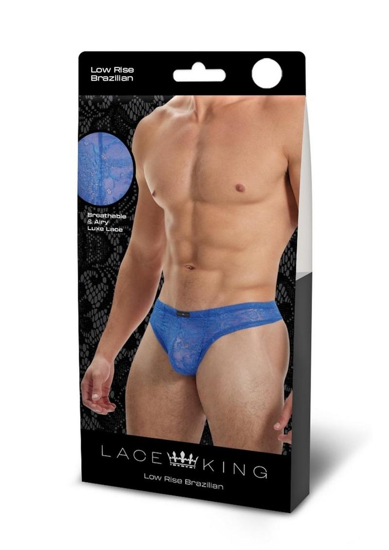 Lace King Low Rise Brazilian Lace Thong