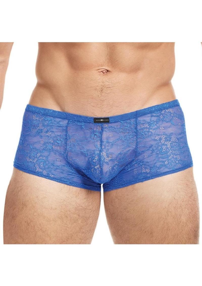 Lace King Low Rise Lace Trunks for Men Sheer Breathable Men’s Underwear