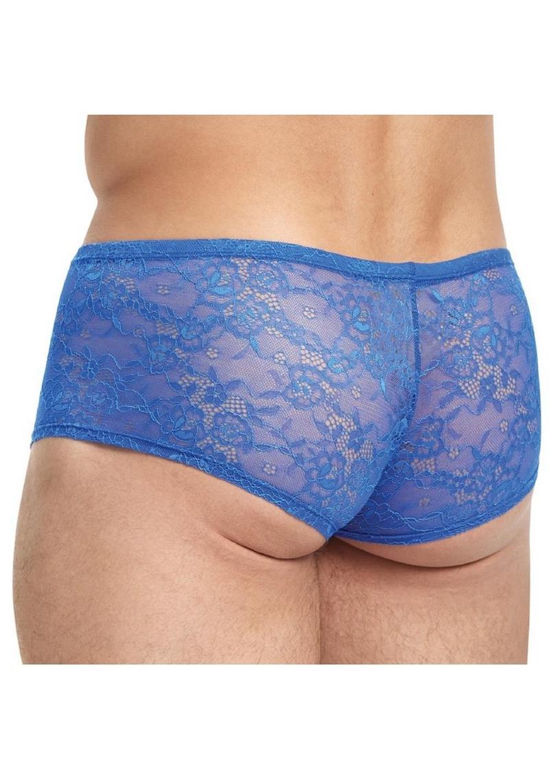 Lace King Low Rise Lace Trunks for Men Sheer Breathable Men’s Underwear