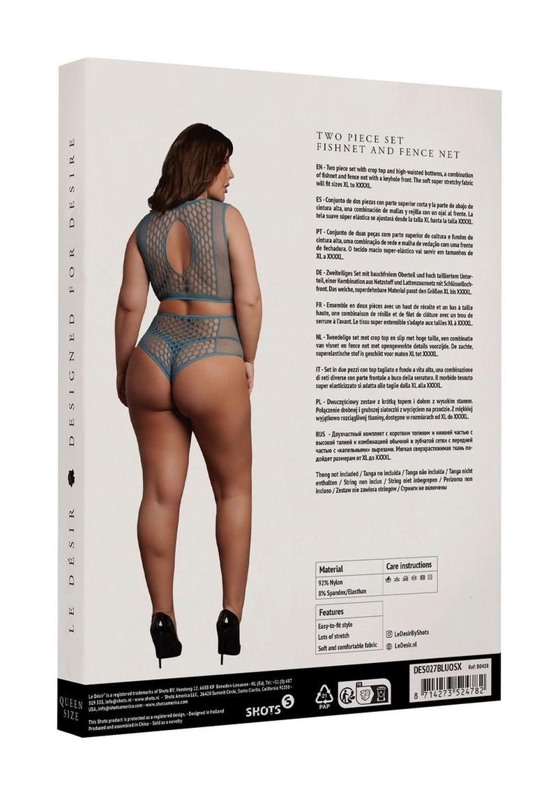 Le Désir Duo Net Keyhole Bra Set - One Size