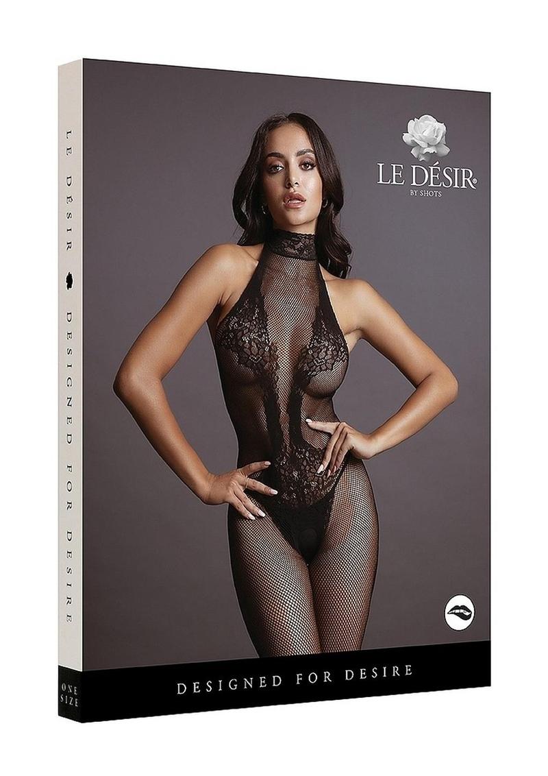 Le Désir Fishnet and Lace Bodystocking