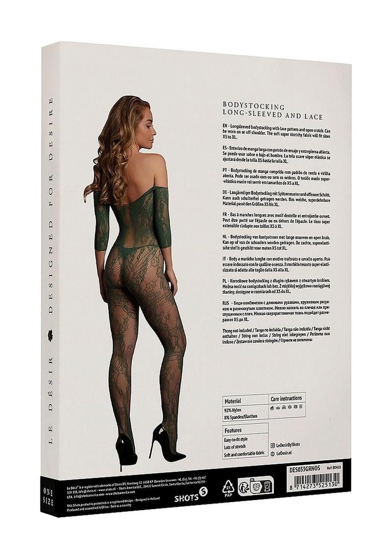Le Désir Lace Long-Sleeved Bodystocking
