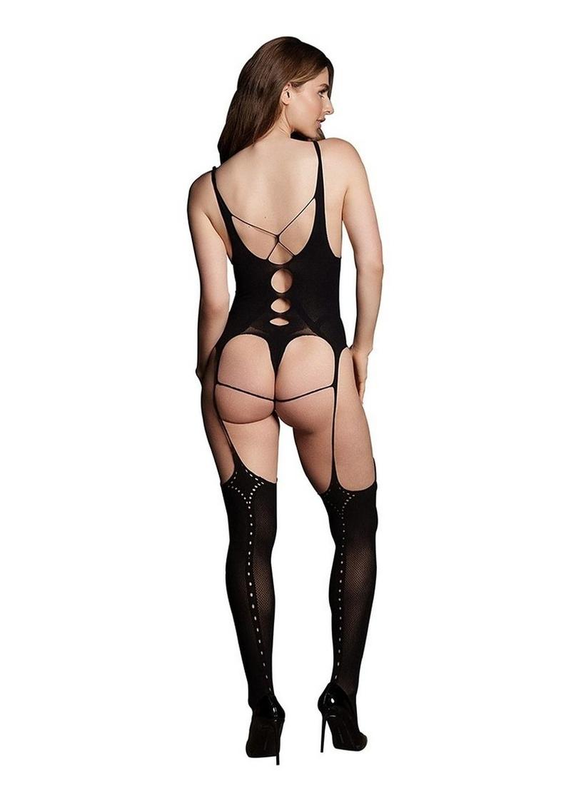 Le Desir Shade Elara Vii Bodystocking With Open Cups