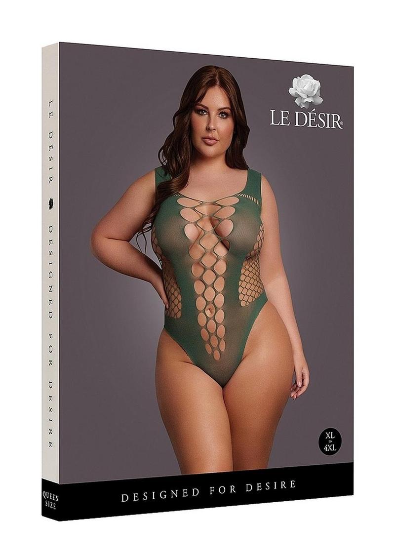 Le Désir V-neck Teddy Opaque Panels