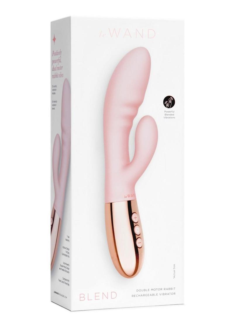 Le Wand Blend  Rose Gold Rechargeable Silicone Rabbit Vibrator