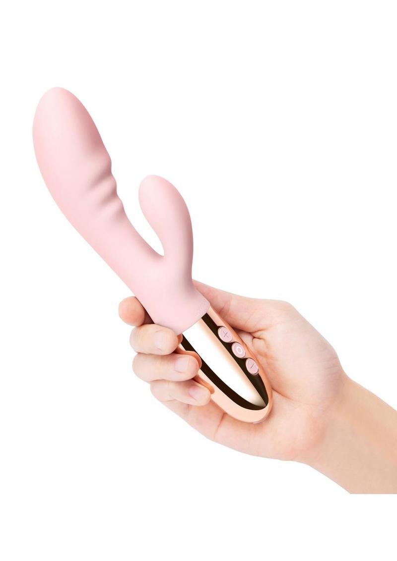 Le Wand Blend  Rose Gold Rechargeable Silicone Rabbit Vibrator