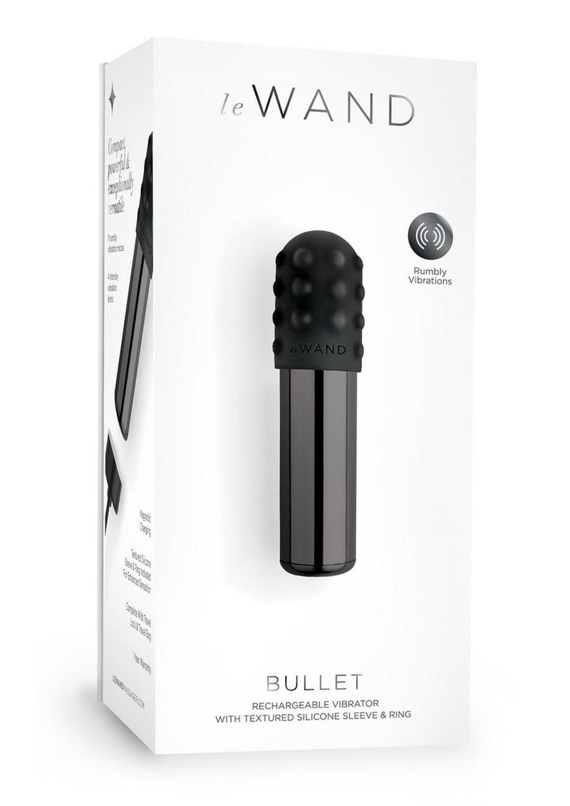 LeWand Bullet Rechargeable Vibrator Textured Silicone