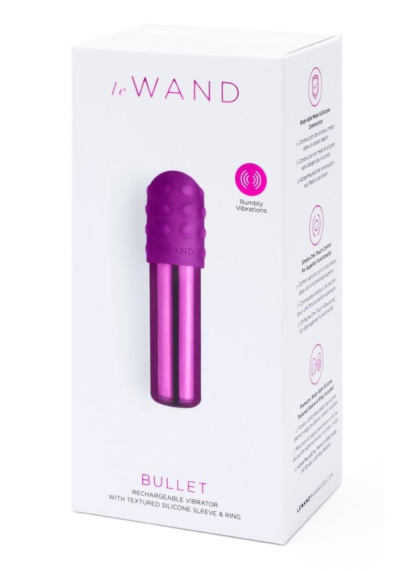 LeWand Bullet Rechargeable Vibrator Textured Silicone