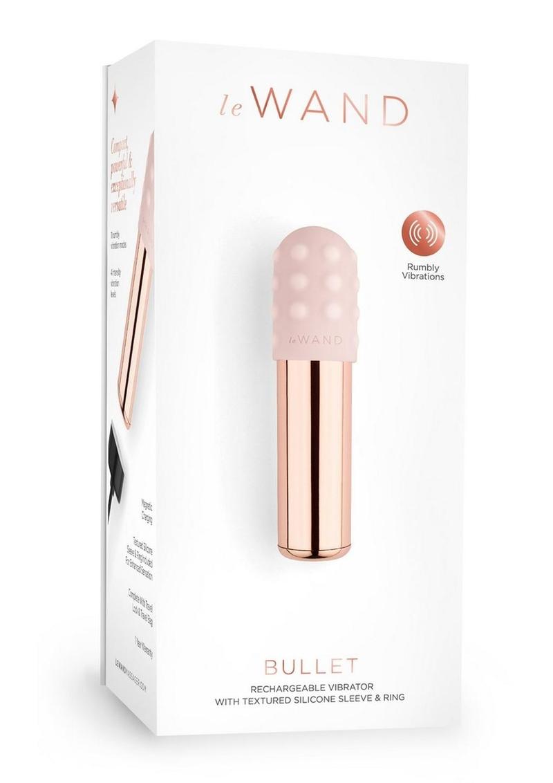 LeWand Bullet Rechargeable Vibrator Textured Silicone