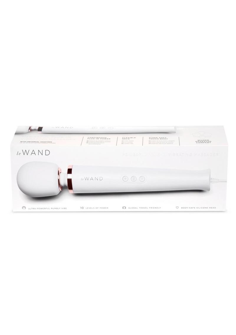 leWAND Ultra Powerful Plug-In Massager Sky White