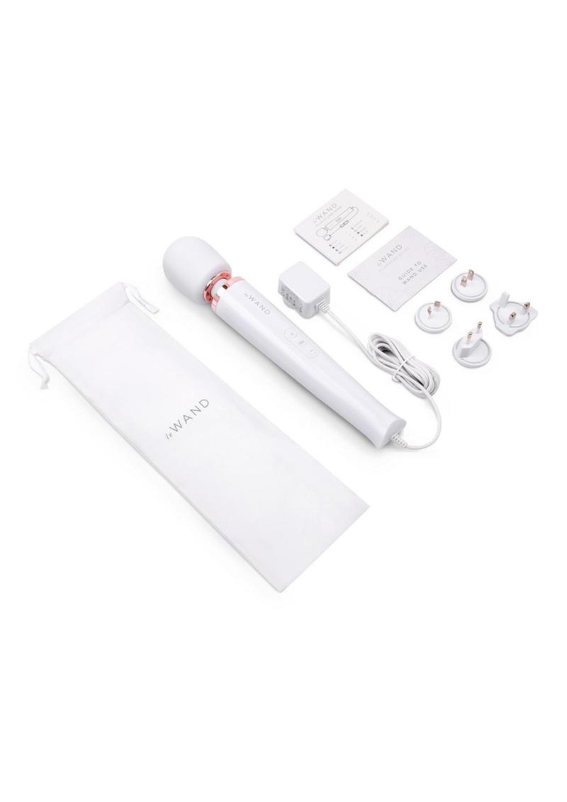 leWAND Ultra Powerful Plug-In Massager Sky White