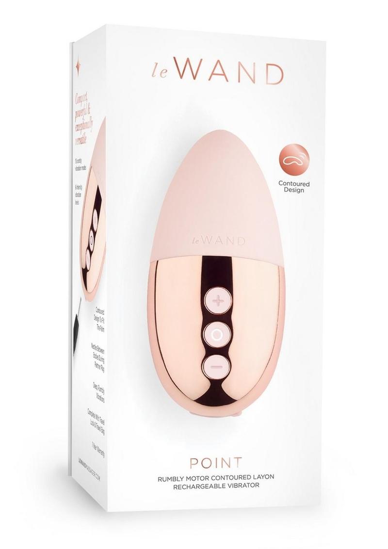 LeWand Point Rechargeable Silicone Contoured Mini Massager