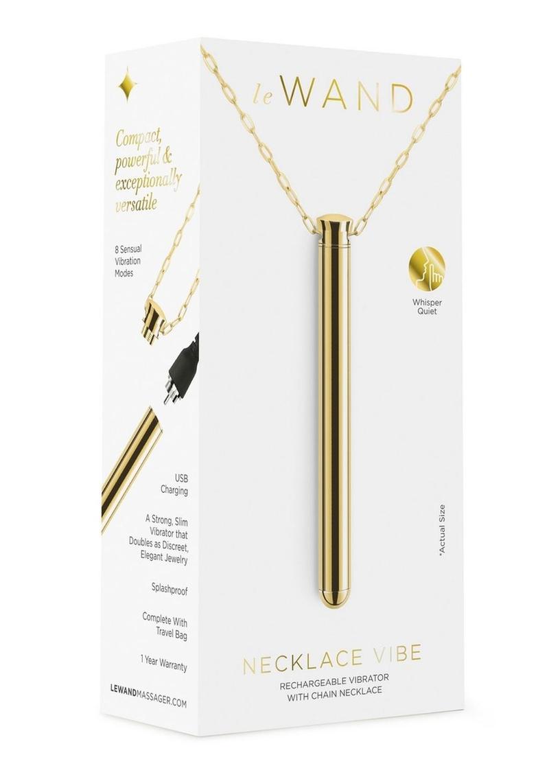 Le Wand Necklace Vibe Rechargeable Silicone Vibrator