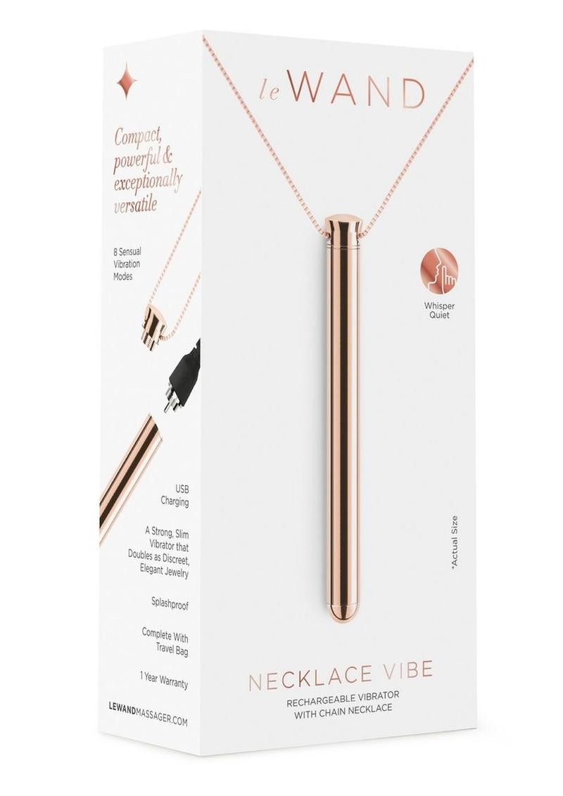 Le Wand Necklace Vibe Rechargeable Silicone Vibrator