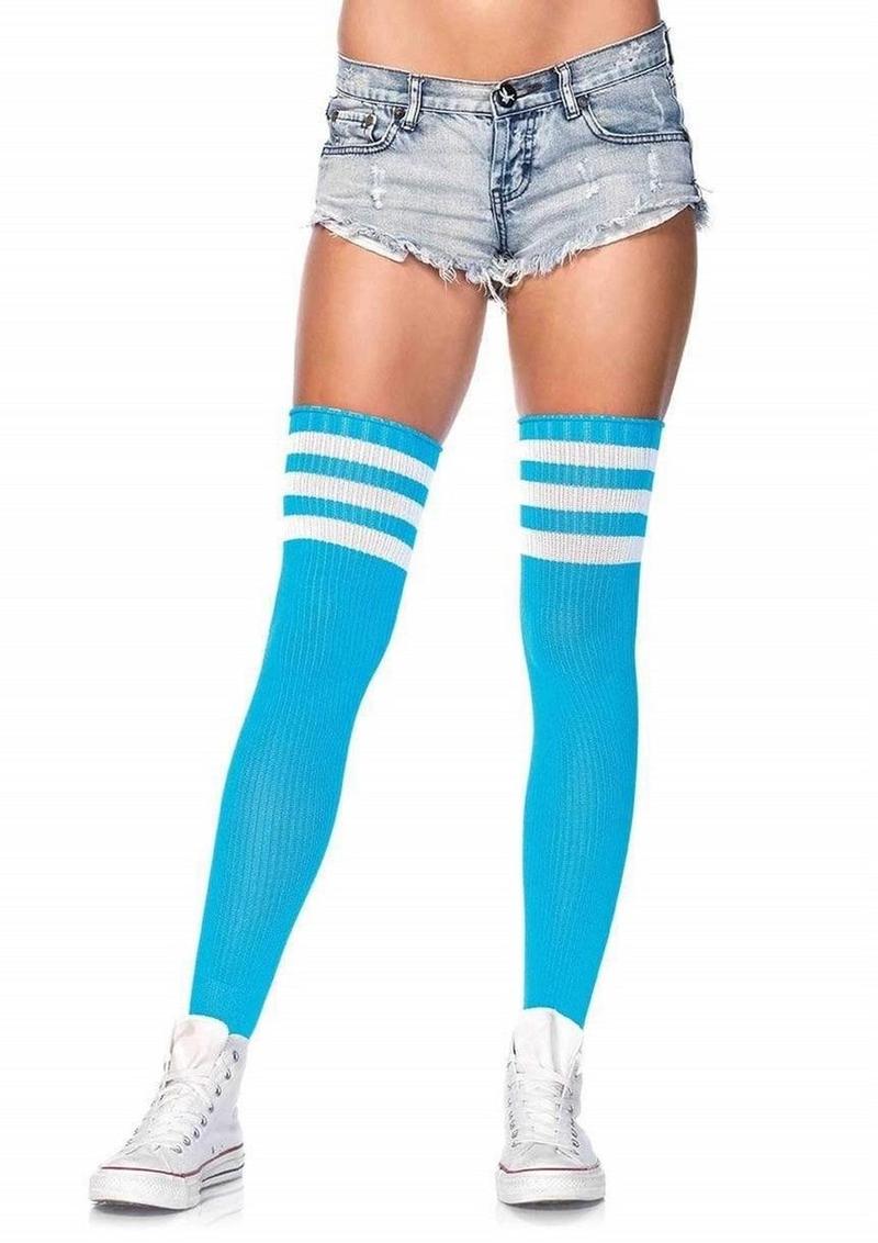 Leg Avenue Athlete Thigh High With Stripe Top