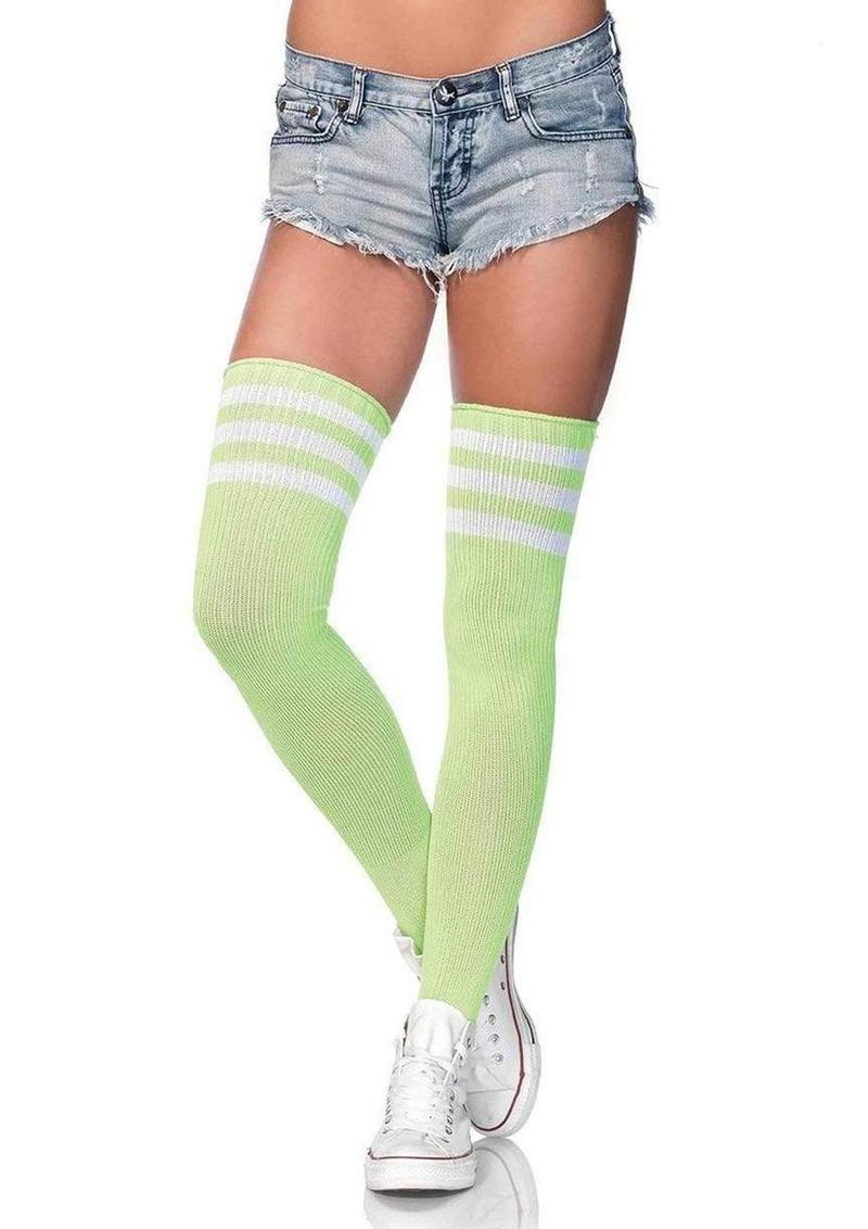 Leg Avenue Athlete Thigh High With Stripe Top