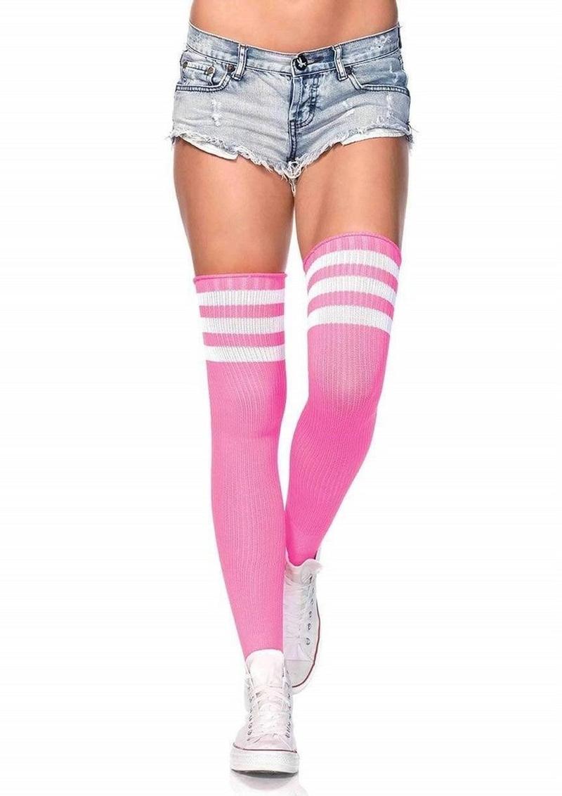 Leg Avenue Athlete Thigh High With Stripe Top