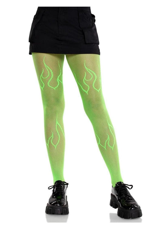 Leg Avenue Versatile Flame Net Tights