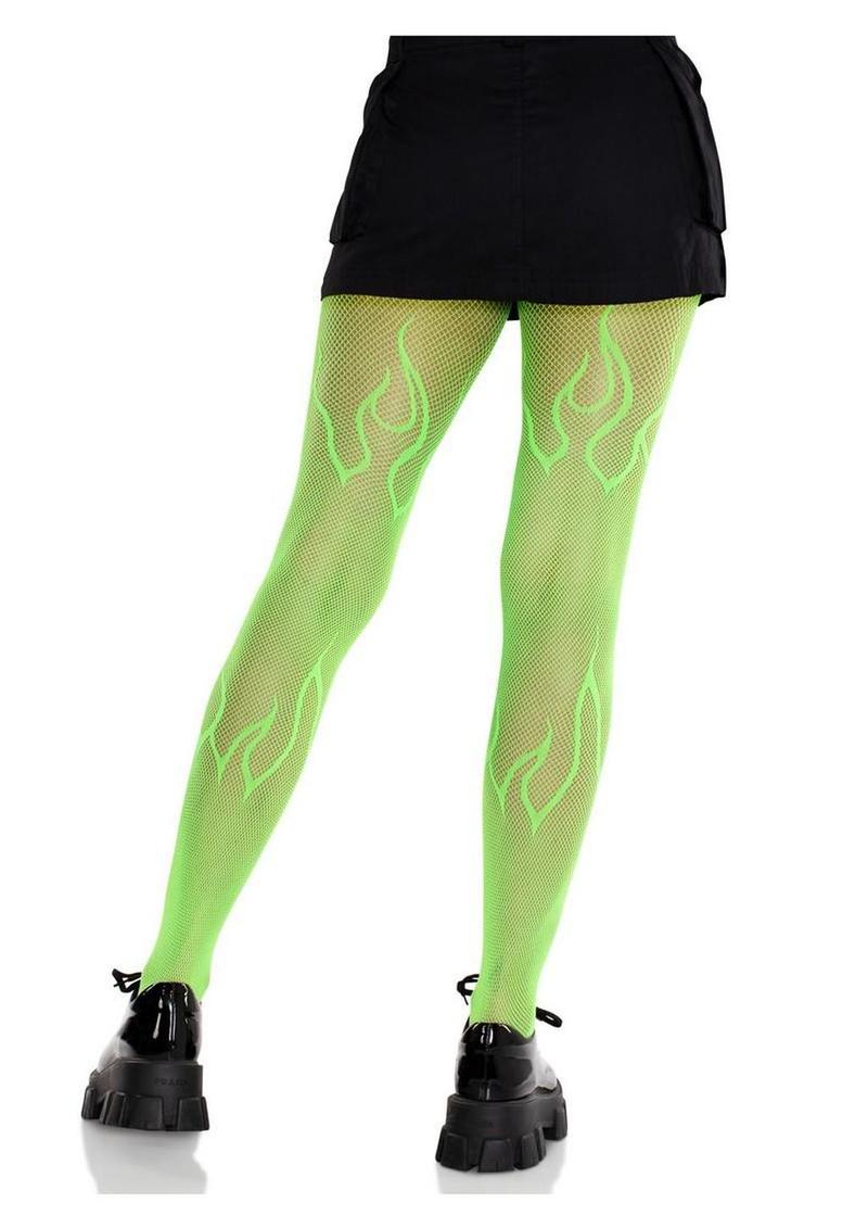 Leg Avenue Versatile Flame Net Tights