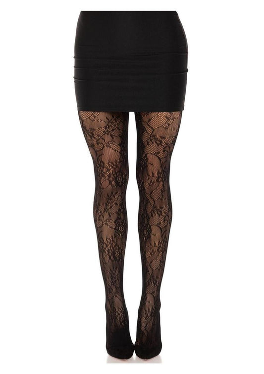 Garden Rose Lace Seduction Tights