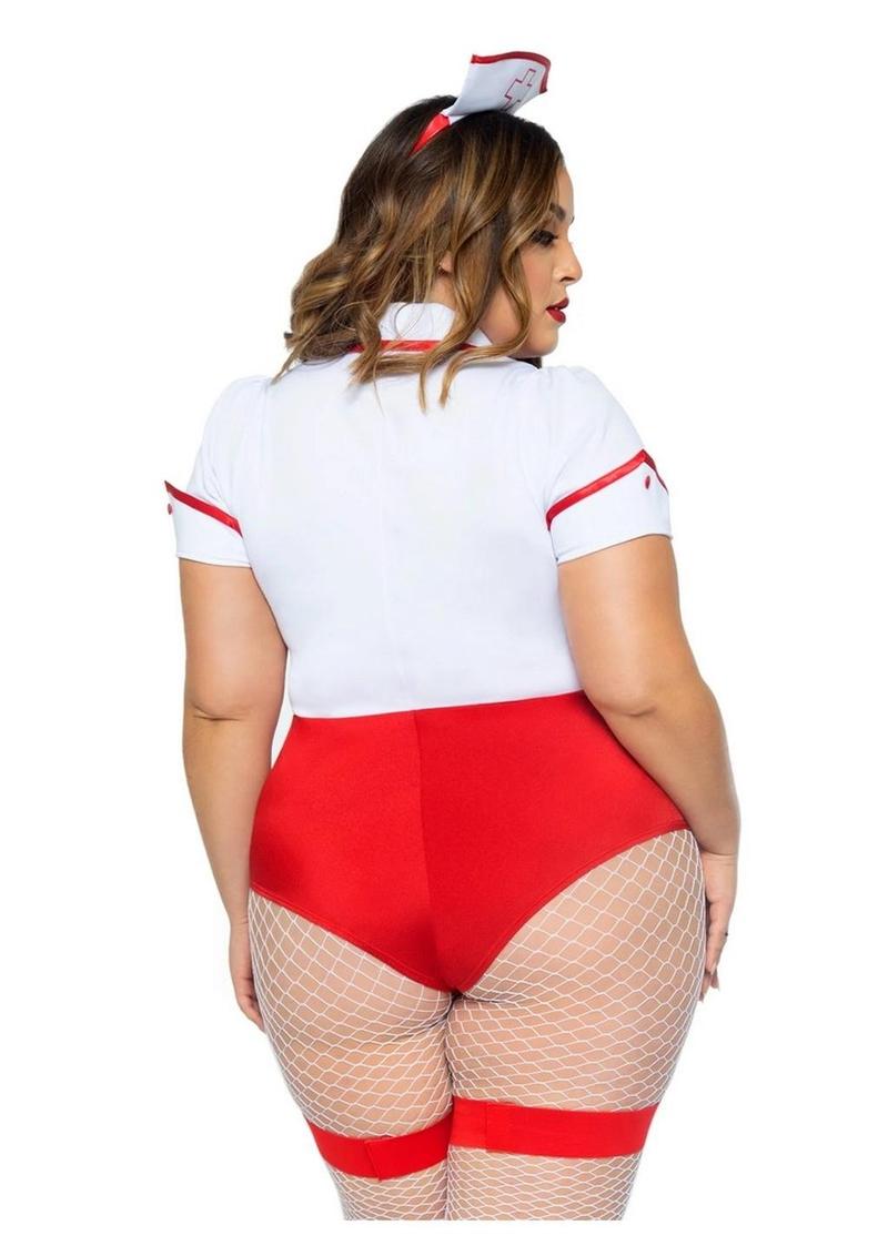 Nurse Feelgood Snap Crotch Garter Bodysuit