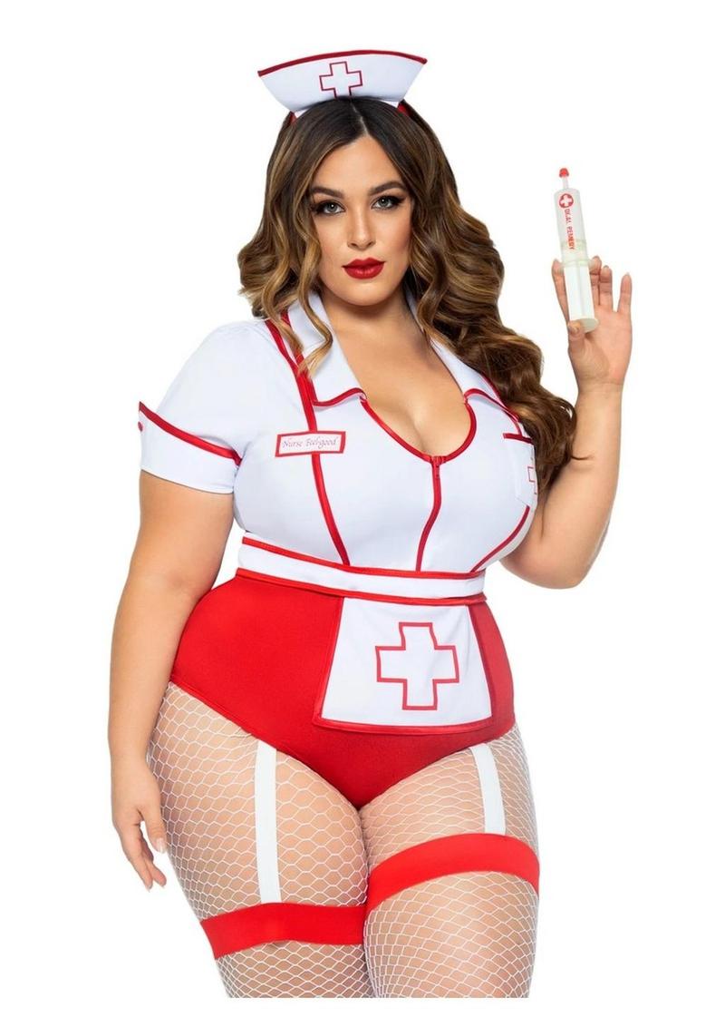 Nurse Feelgood Snap Crotch Garter Bodysuit