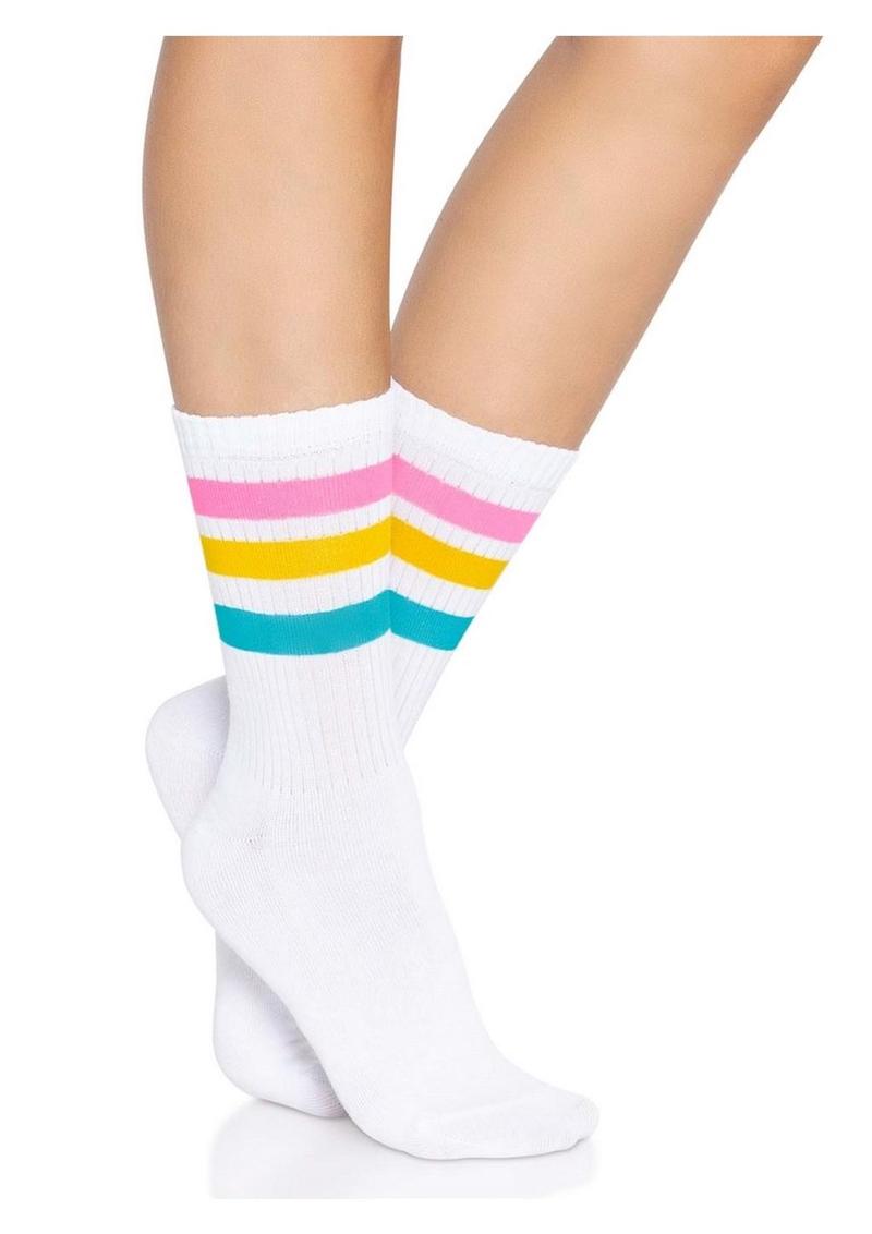 Leg Avenue Pansexual Pride Crew Socks