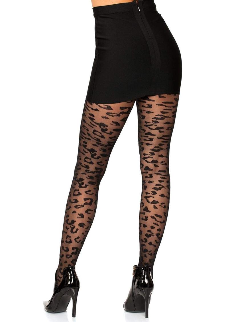 Leg Avenue Sheer Leopard Tights