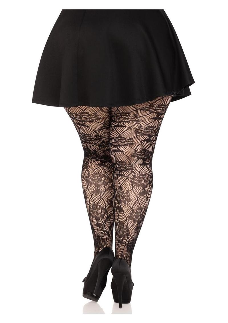 Leg Avenue Wild Rose Tights Net