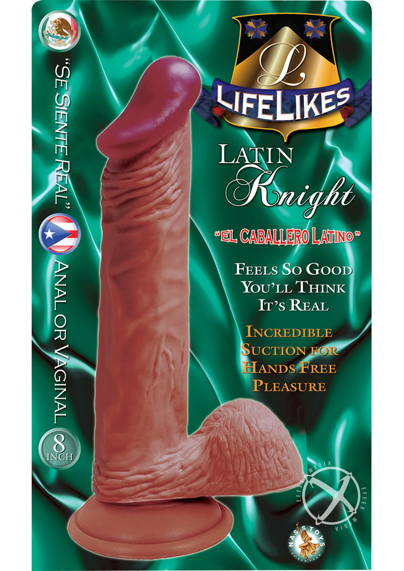 Lifelikes Latin Knight Caramel Dildo with Super Suction