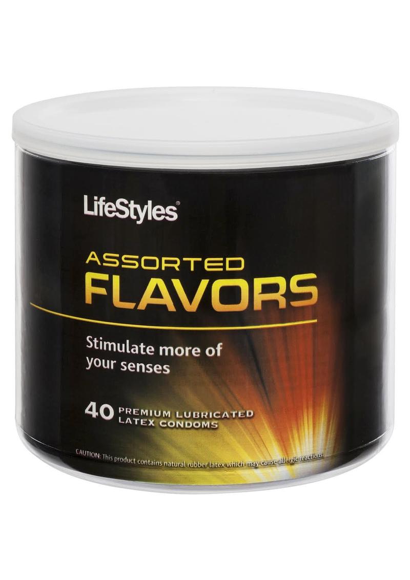 LifeStyles Assorted Flavors Premium Lubricated Latex Condoms