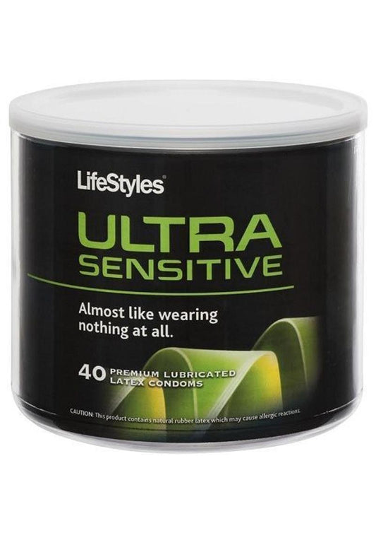 LifeStyles Ultra Sensitive Premium Lubricated Latex Condoms