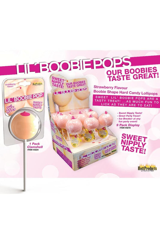 Lil Boobie Pops Sweet Nipply Taste 9 Pc