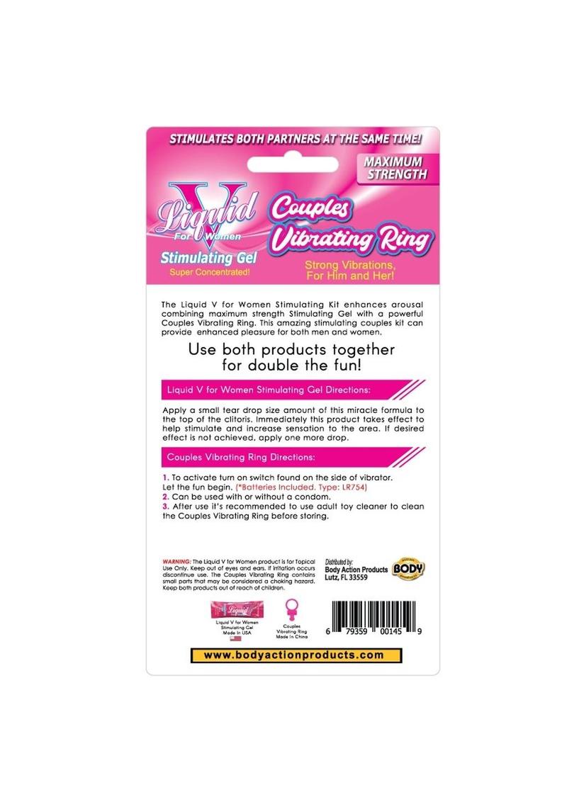 Liquid V Couples Vibrating Ring Kit