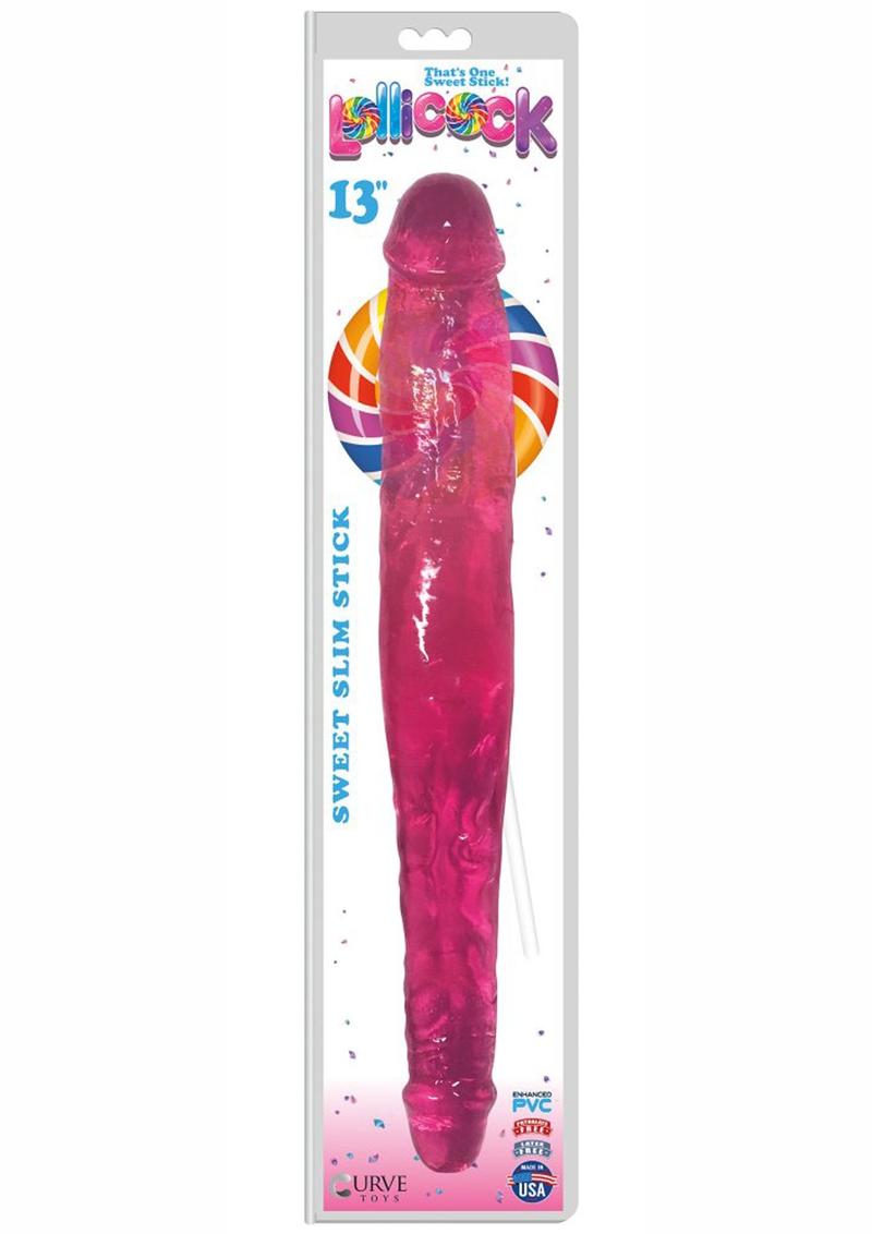 Lollicock Sweet Slim Stick With Berry Flavored Double Dildo