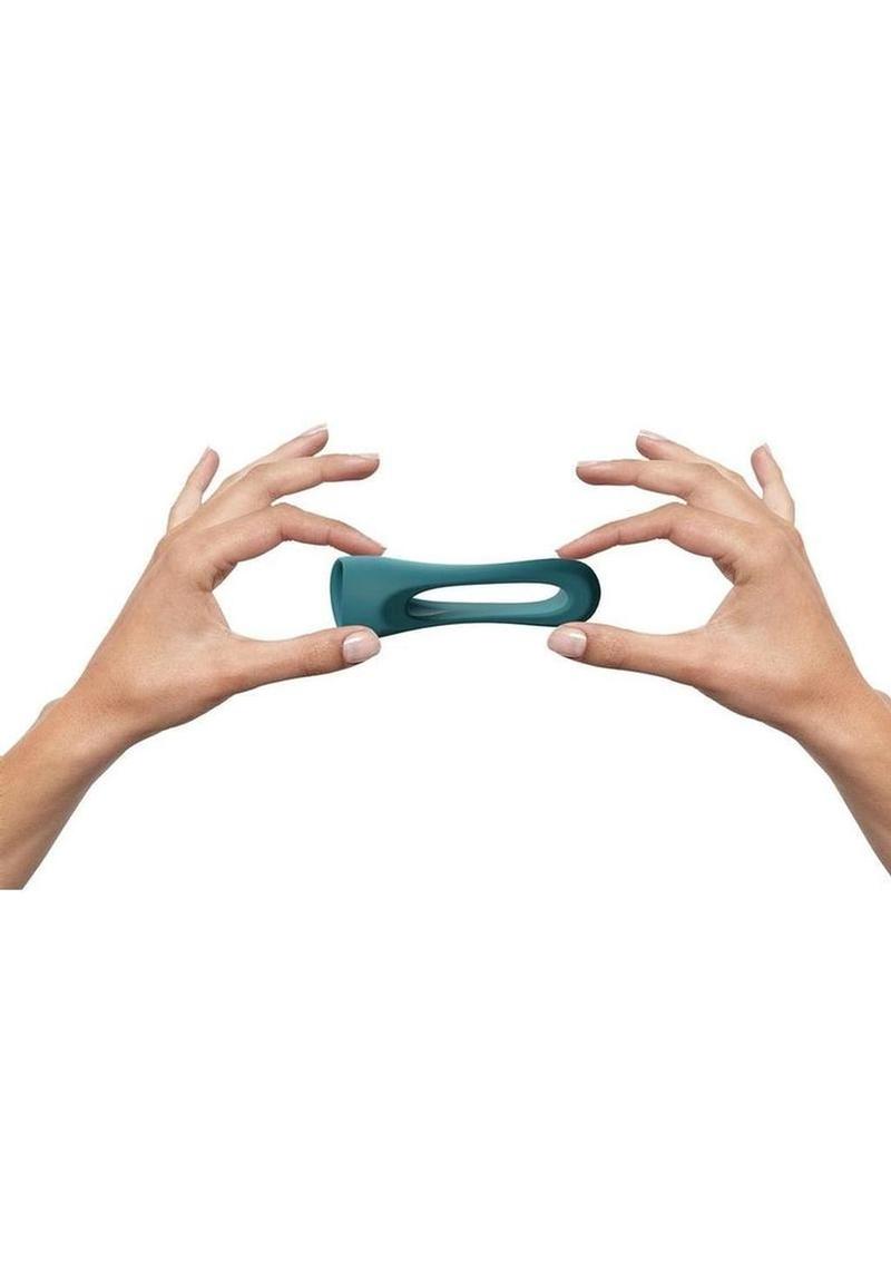 Love to Love Flux Ring Silicone Cockring Teal