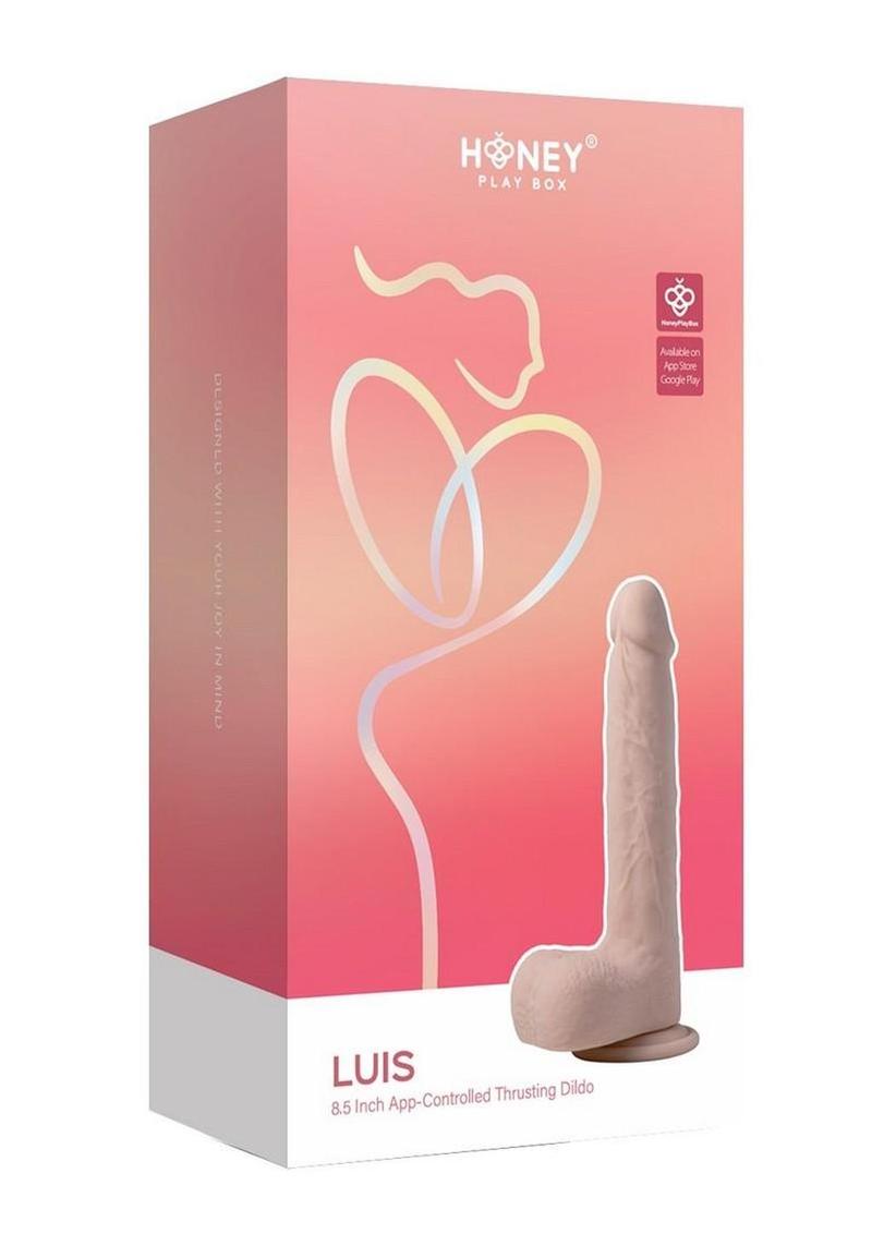 Honey Play Box LUIS App-Controlled Thrusting Silicone Dildo with Clit Licker