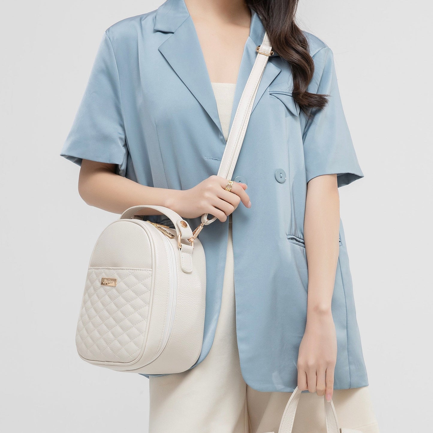 Monaco Snack Bag | Pearl White