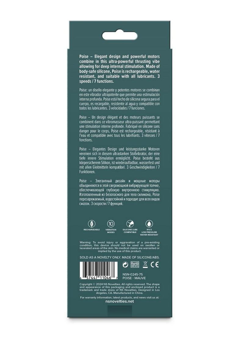 Lust N' Dreams Poise Rechargeable Silicone Vibrator