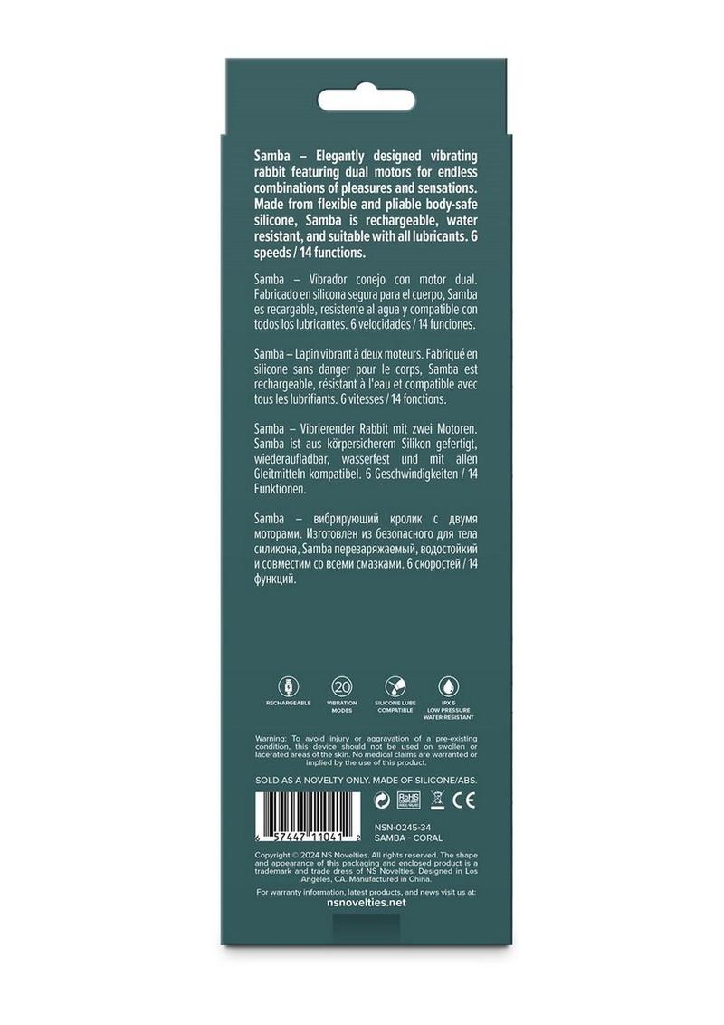 Lust-N-Dreams Samba Rechargeable Rabbit Vibrator