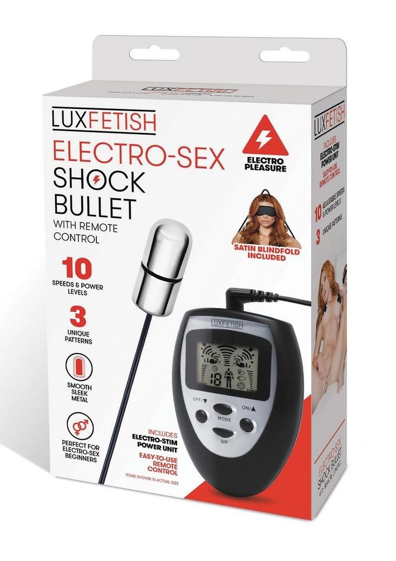 Lux Fetish Electro Sex Shock Bullet with Remote