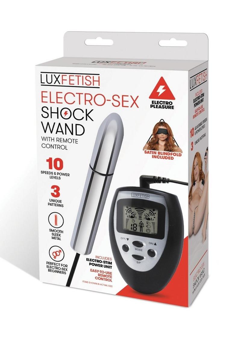 Lux Fetish Electro Sex Shock Wand with Remote