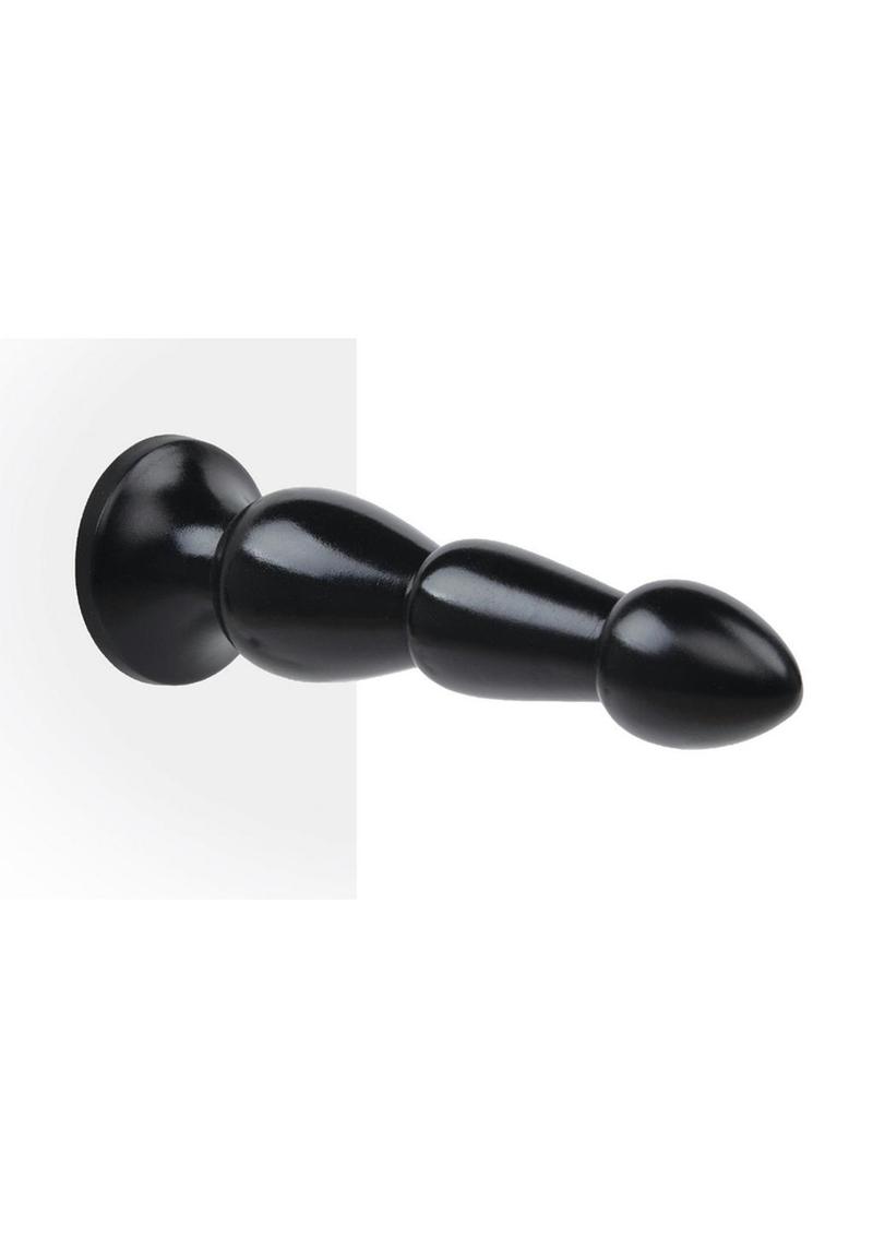 Lux Fetish Ribbed Butt Plug with Suction Base