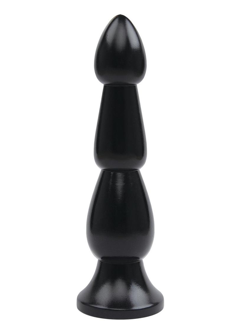 Lux Fetish Ribbed Butt Plug with Suction Base
