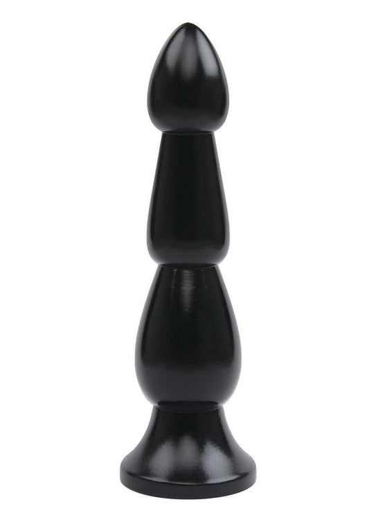 Lux Fetish Ribbed Butt Plug with Suction Base
