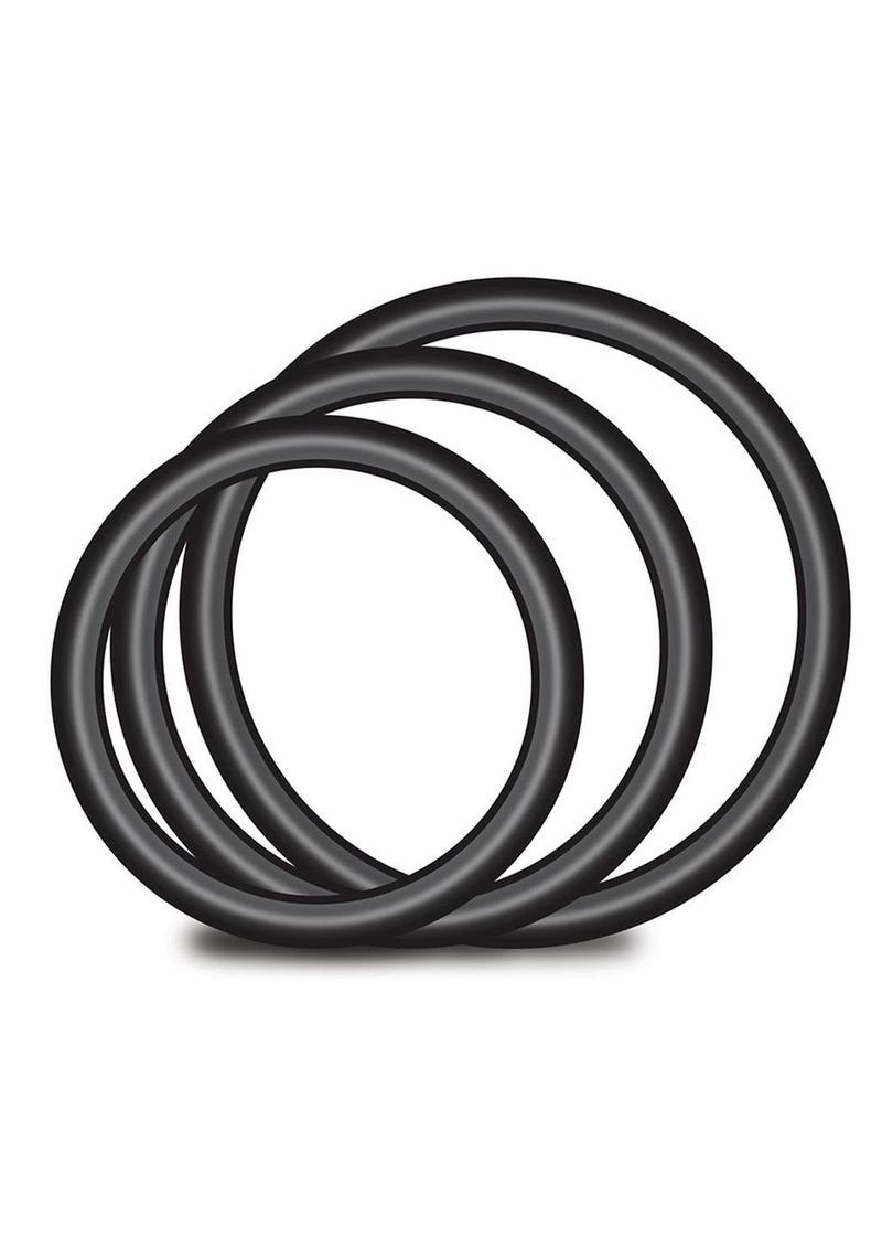 Lux Fetish 3PC Strap-On Pegging Set with Remote Control Slim Dildo